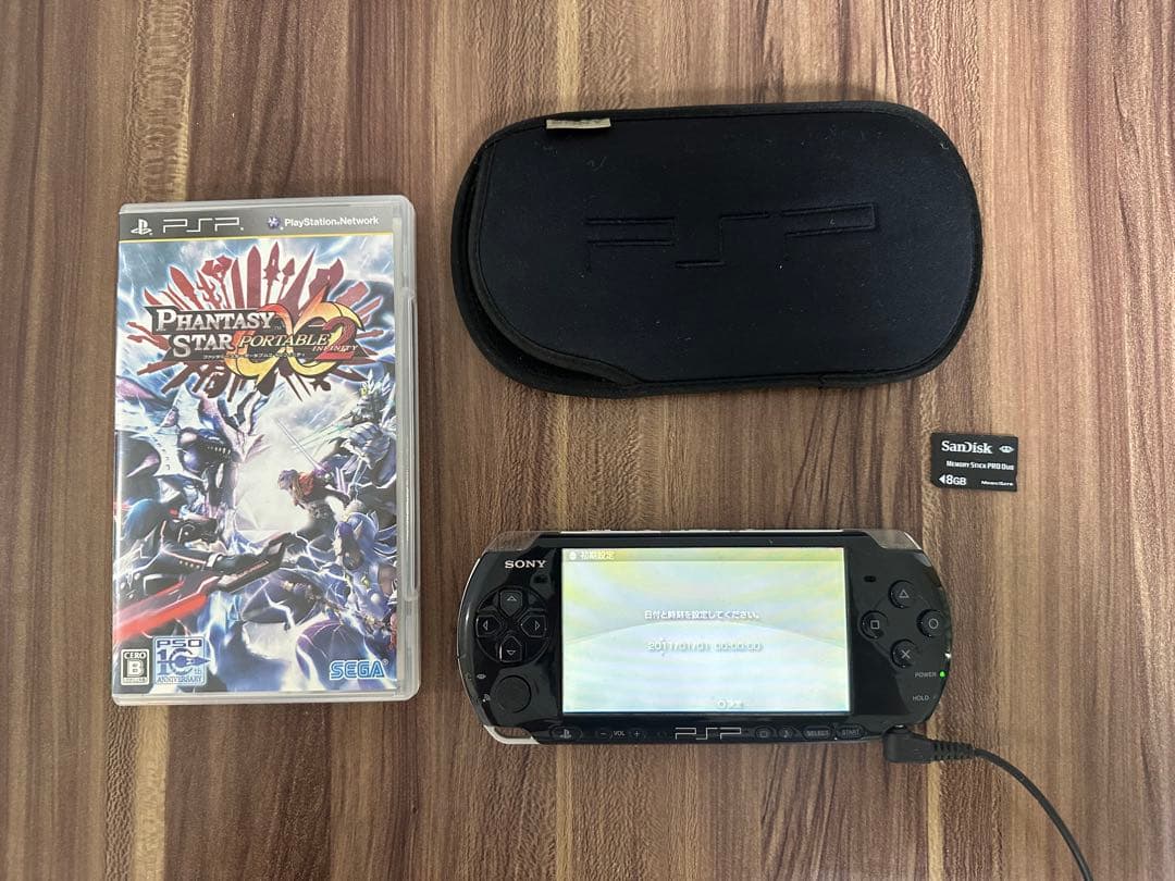 PSP3000 ブラック　メモリースティック　充電コード　おまけ付き