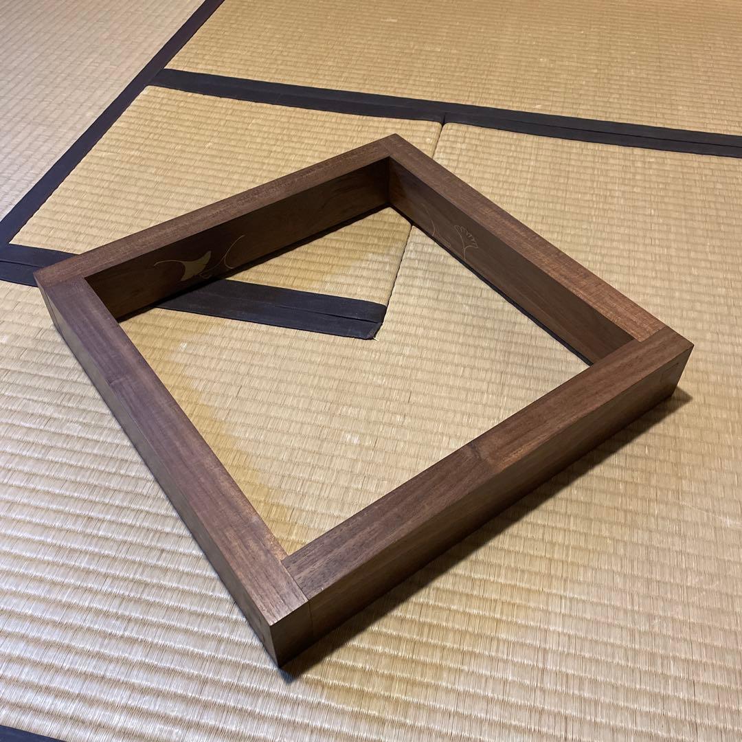 「淡々斎好」「銀杏蒔絵」『本桑炉縁』日展作家【福田 慶造】の作品です。茶道具