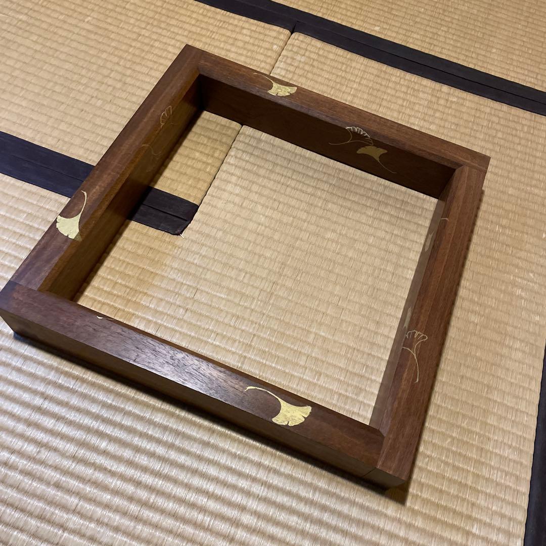 「淡々斎好」「銀杏蒔絵」『本桑炉縁』日展作家【福田 慶造】の作品です。茶道具