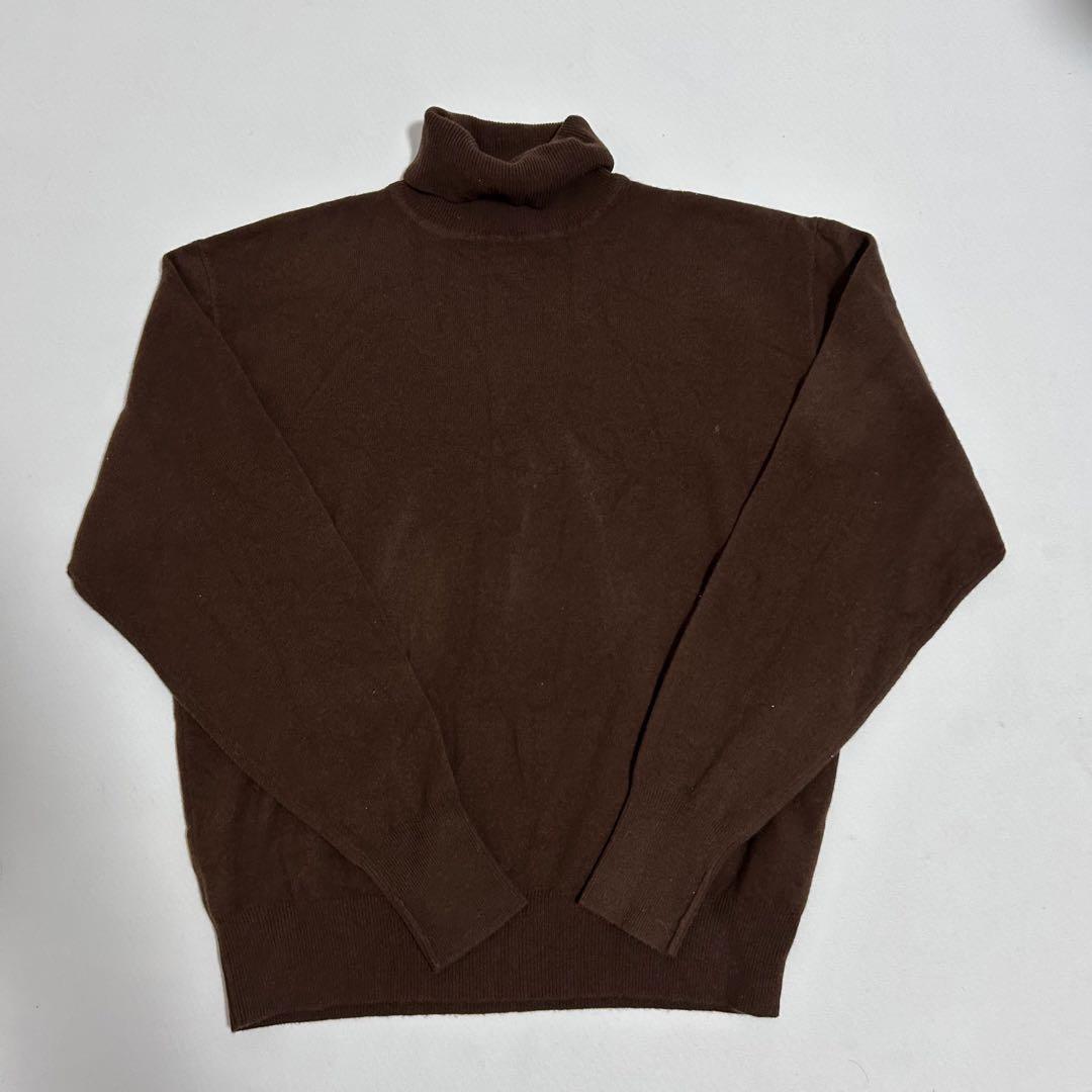 希少 三つ星タグ RRL ウール カシミヤ タートルネック ニット XL