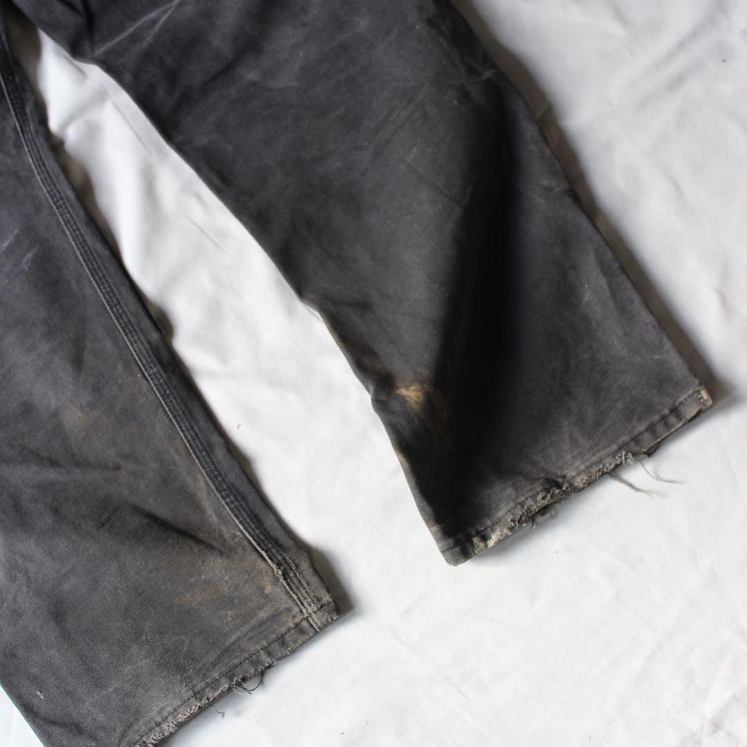 鬼雰囲気•神サイズ Carhartt ダブルニー ペインターパンツ BLK us