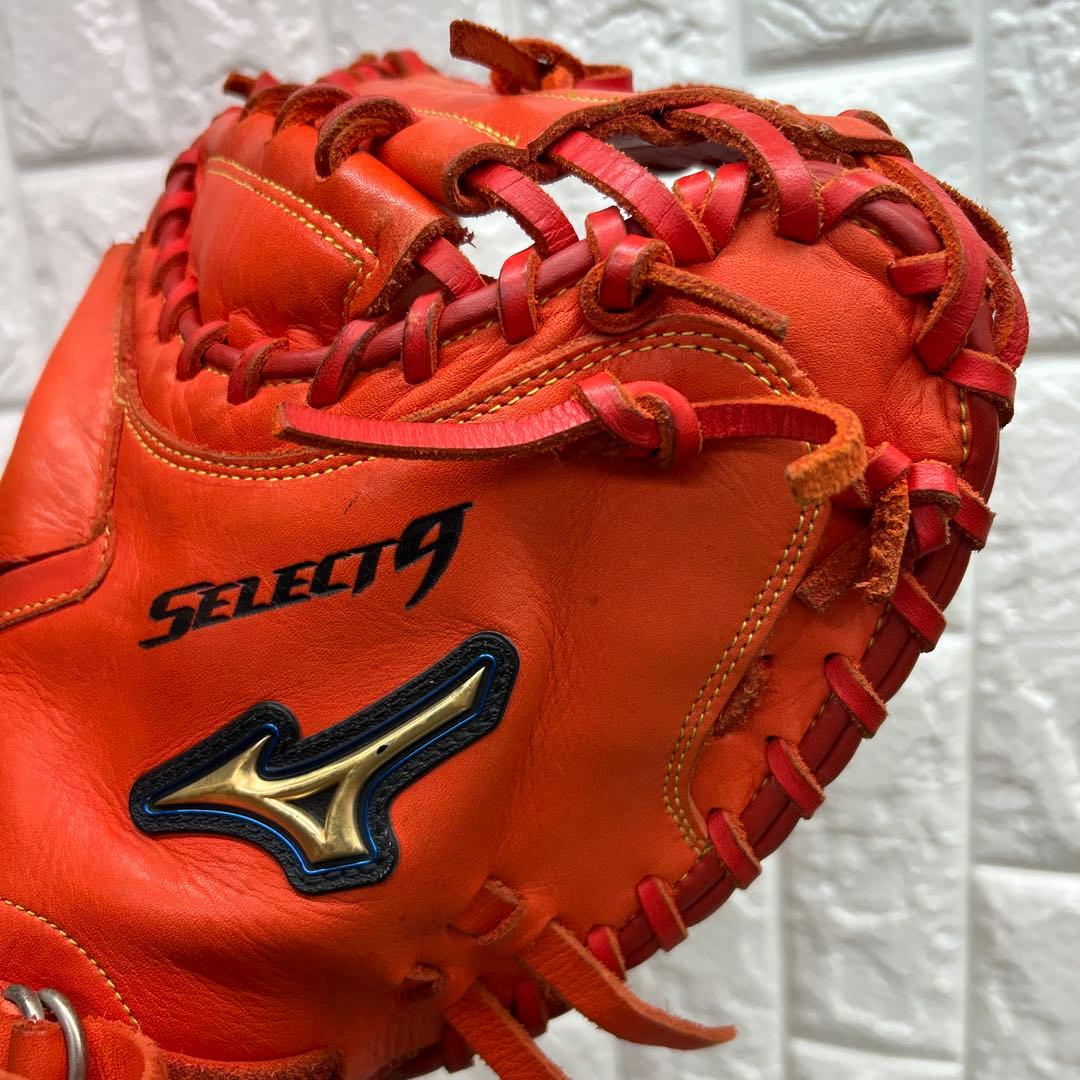 【美品】野球 グローブ 軟式 一般 キャッチャーミット ミズノ セレクト9