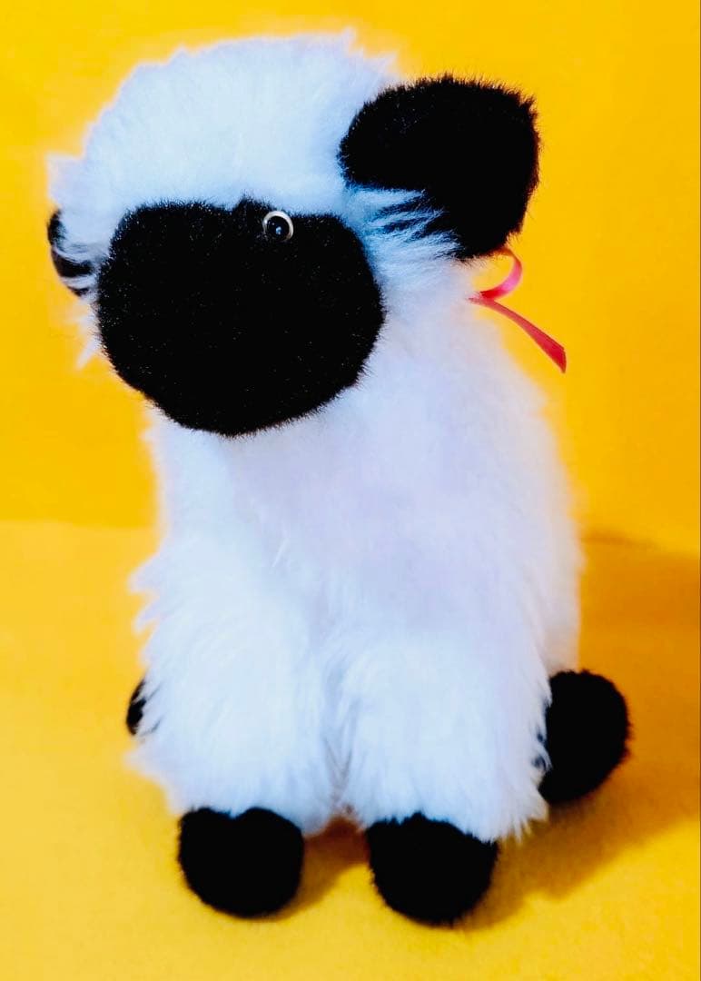 1980年代製モンスイユ羊人形ぬいぐるみMONSEUIL昭和レトロ動物フィギア