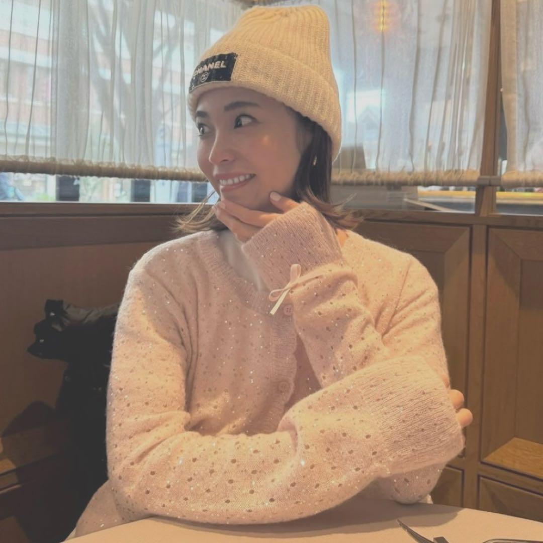 sugar candy knit カーディガン スパンコール ニット ピンク