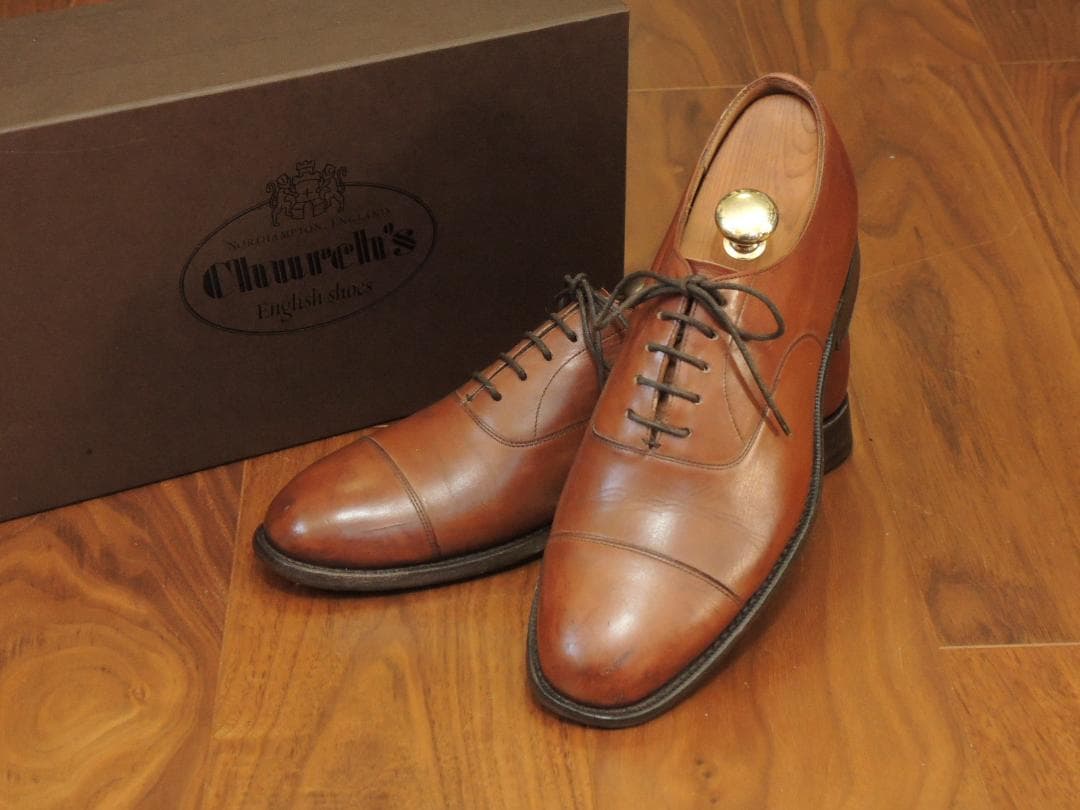 美品　18万円　チャーチ　超定番ストレートチップ　コンサル　UK7.5　JP26