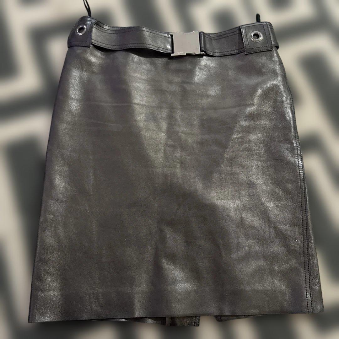 GUCCI レザー タイトスカート 40サイズ 黒