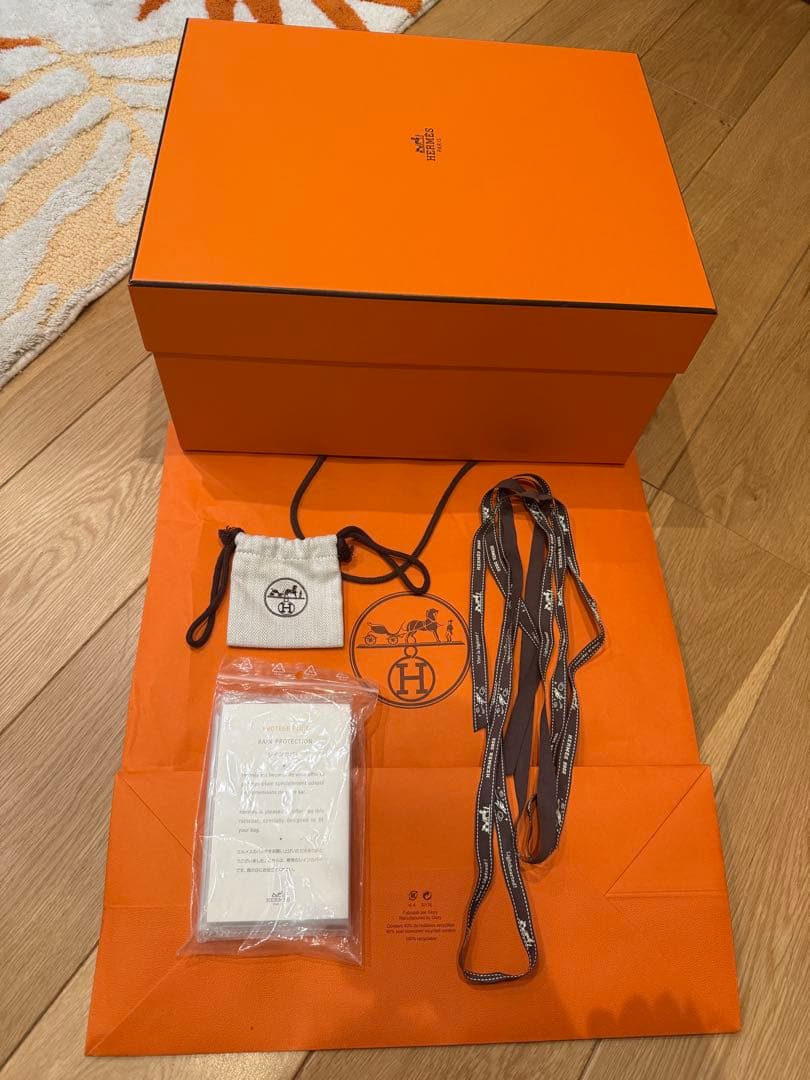 エルメス バーキン30箱 リボン 手提げ袋レインカバー