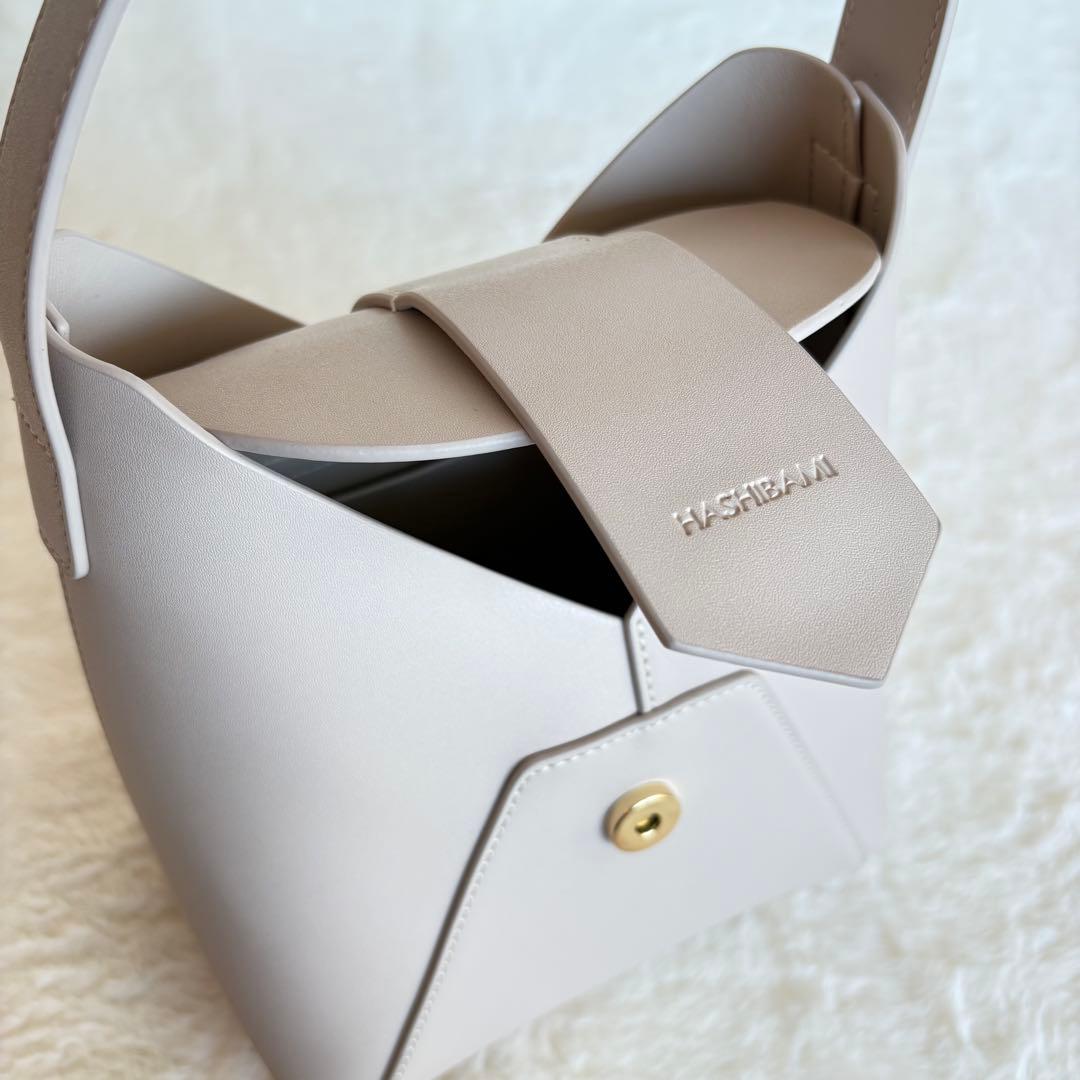 [最終価格]HASHIBAMI フェズ ワンハンドルバッグ　ベージュ