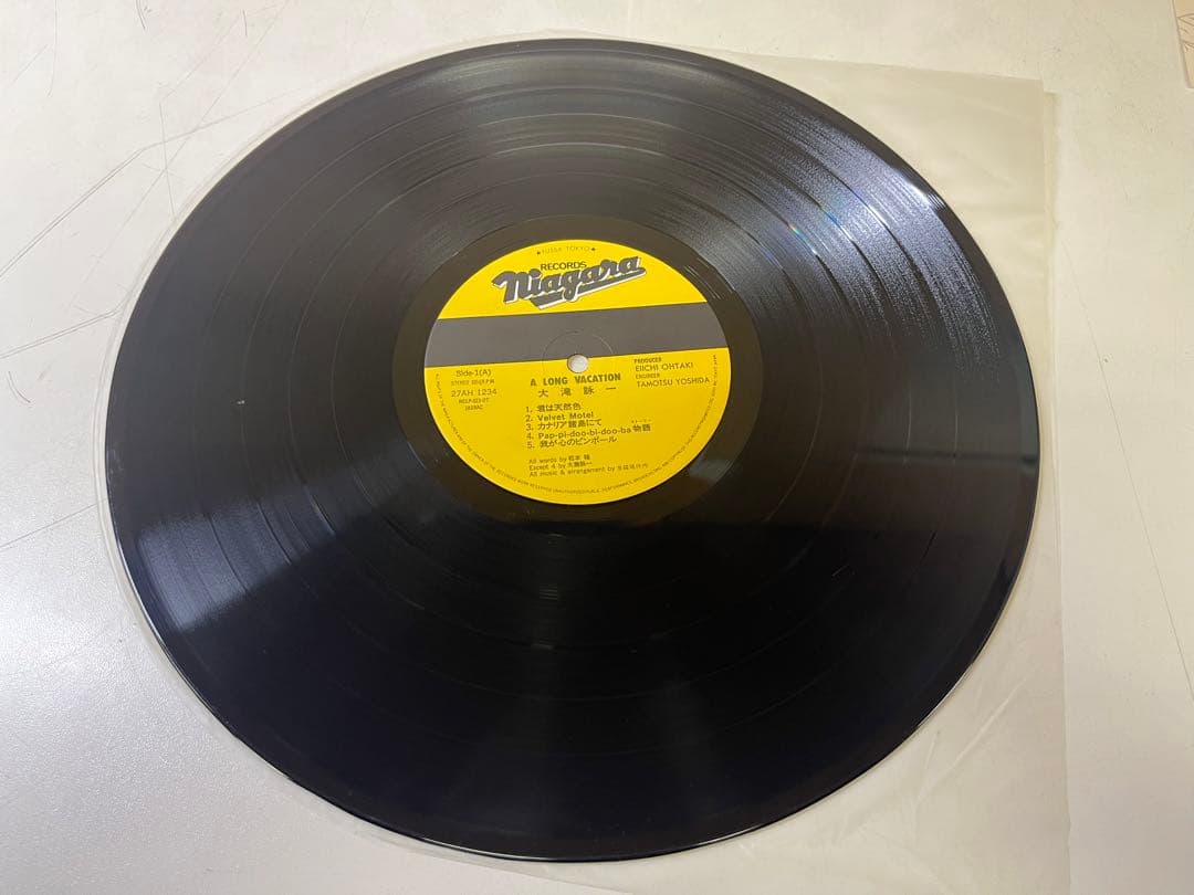 G767 廃盤 大滝詠一 ア・ロング・バケイション 帯付きLPレコード1981年