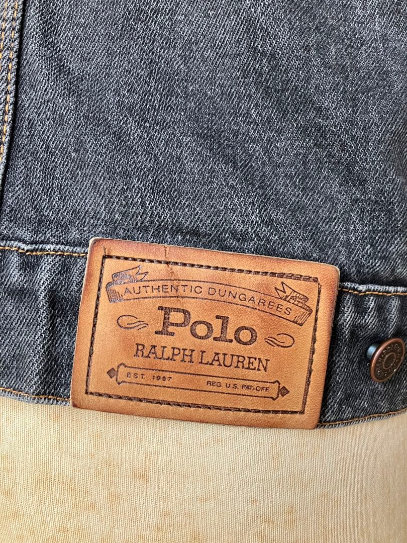 希少 80s　RALPH LAUREN　デニムジャケット　白タグ　コーデュロイ