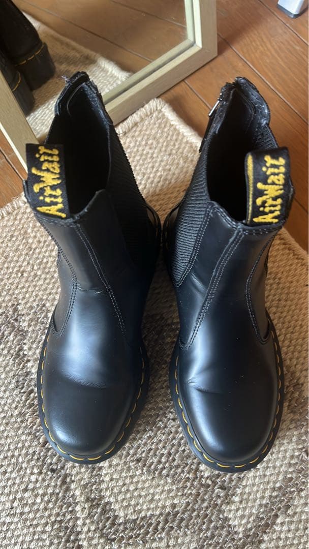 Dr. Martens ブラック サイドゴアブーツ　値下げ交渉⭕️
