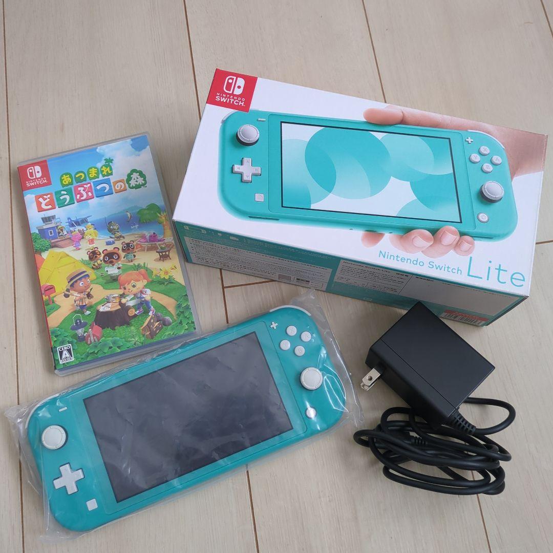 Nintendo Switch Lite ターコイズ + あつまれ どうぶつの森