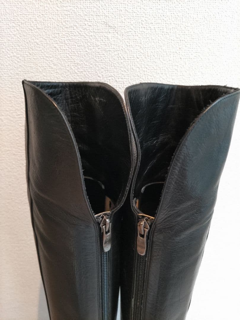 ダイアナ　黒 ニーハイブーツ 9センチヒール　24センチ