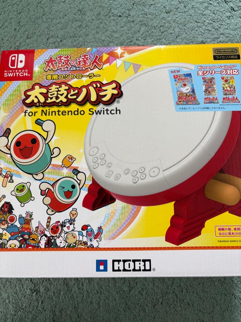 「太鼓の達人 ドンダフルフェスティバル」と 「太鼓とバチ（HORI製）」のセット