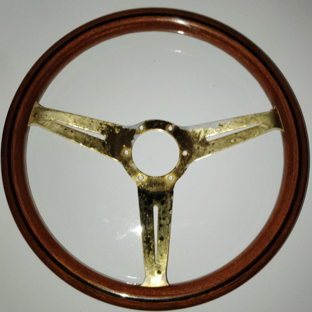 こ*ふ様 値下げNardi クラシックステアリングホイール ウッド 3本スポーク