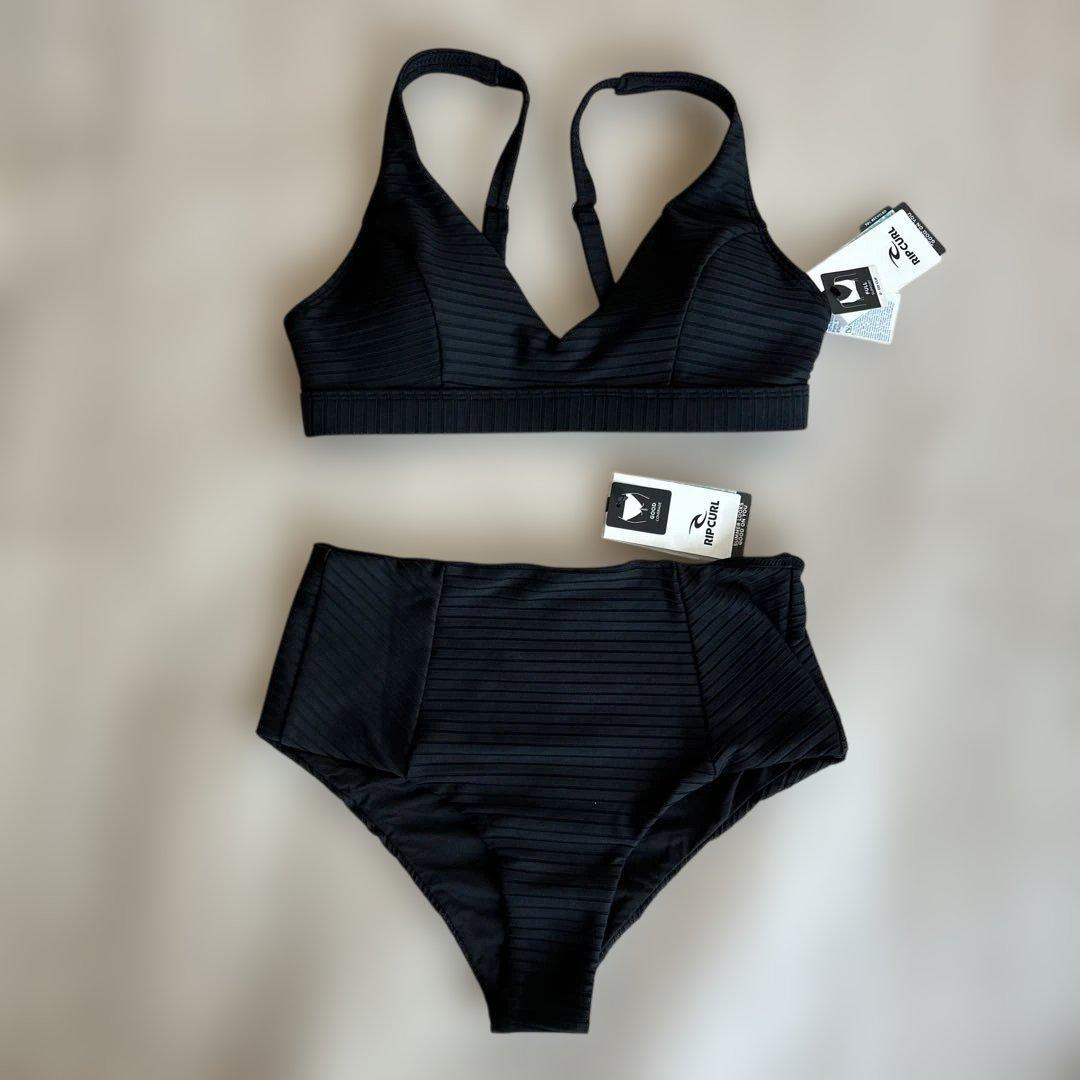 新品未使用　RipCurl リップカール　ビキニ　水着　ブラック　黒