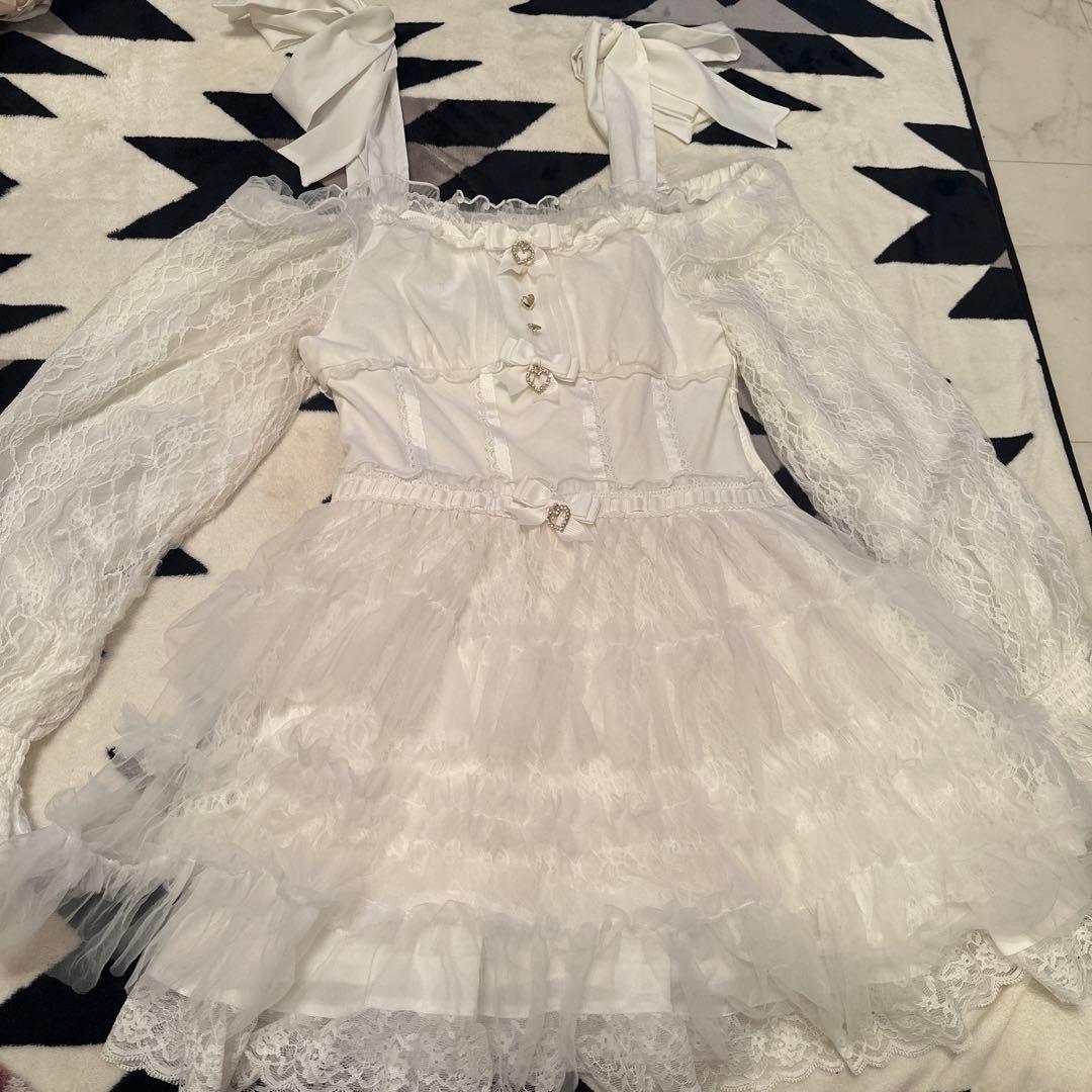 LIZLISA チュールフリルワンピース