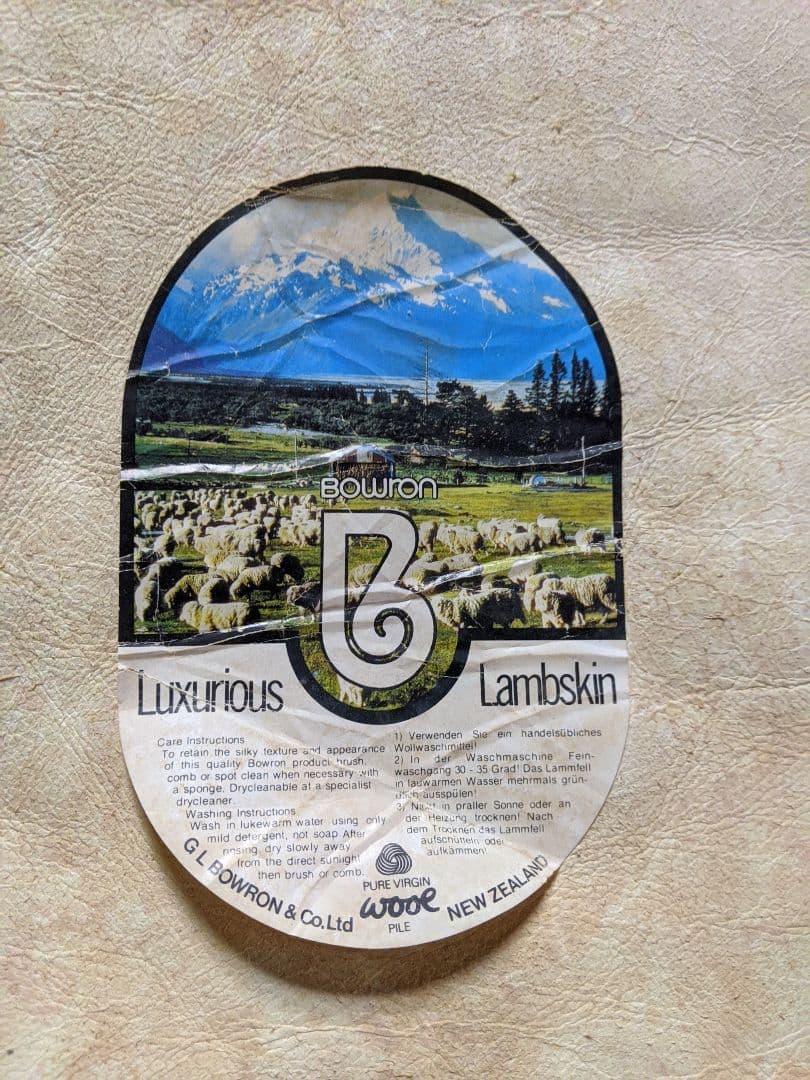 BOWRON　ムートン　ラグ４枚もの