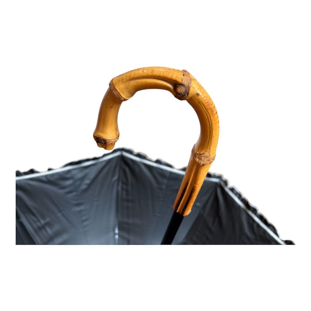 サンバリア100 フリル　2段折りたたみ　日傘　ホワイト