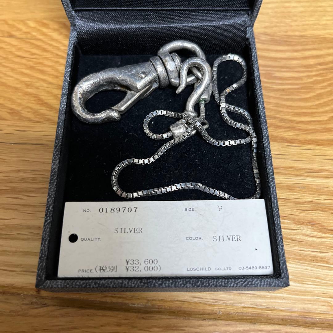 FACTOTUM シルバー926 ウォレットチェーン41cm ベネチアンチェーン