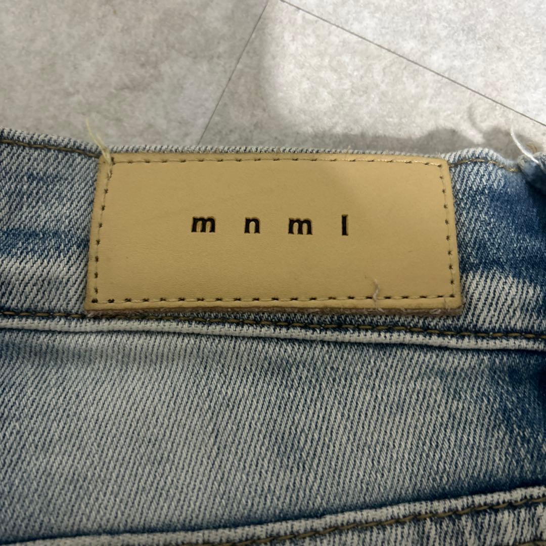 mnml ダメージ加工 スキニーデニム