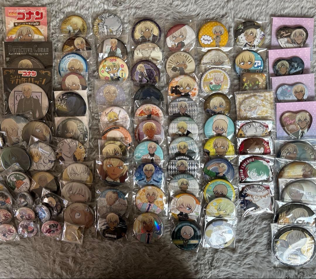 名探偵コナン　缶バッジ　まとめ売り