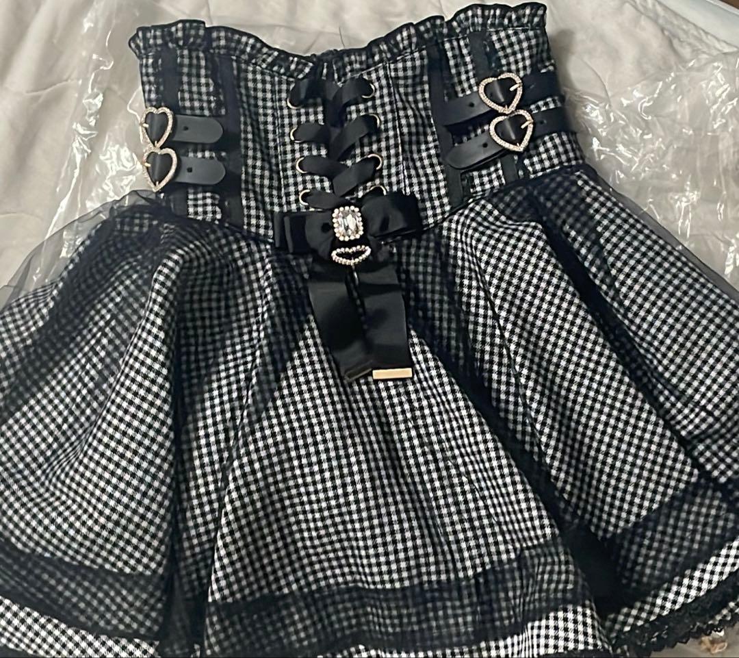 新品未使用タグ付きLIZLISA リズリサ　レースアップコルセットライクスカパン