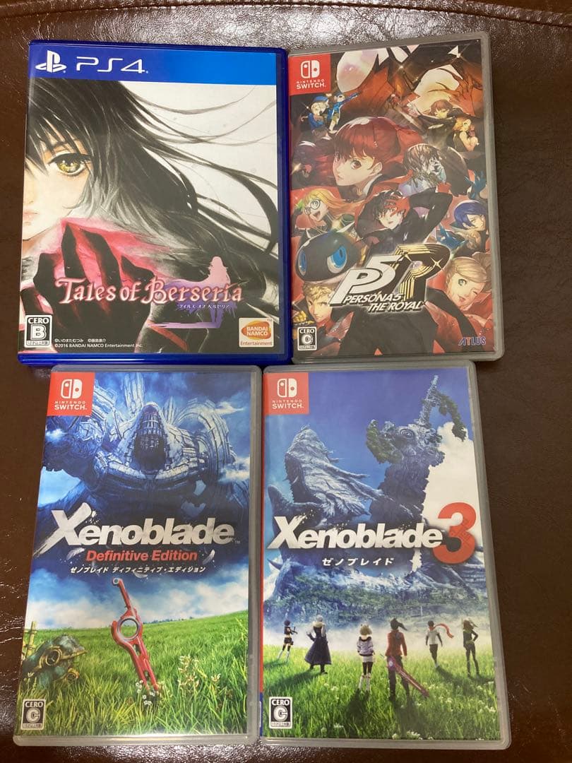 【中古・ソフトまとめ売り】PS4 テイルズSwitch ペルソナ ゼノブレイド