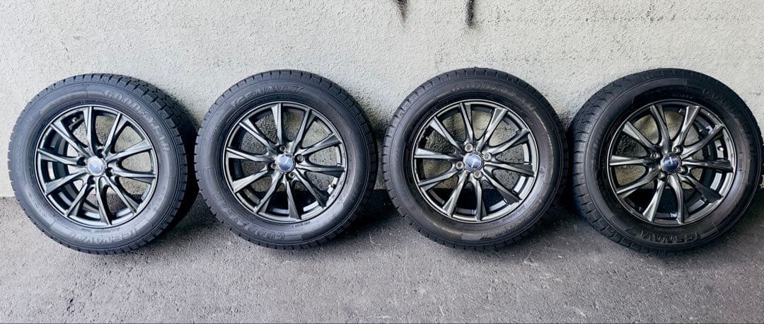 x ggg④スタッドレスタイヤ アルミホイール　4本セット