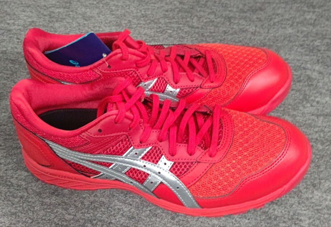 asics 赤 安全靴 メッシュ素材　26.5cm