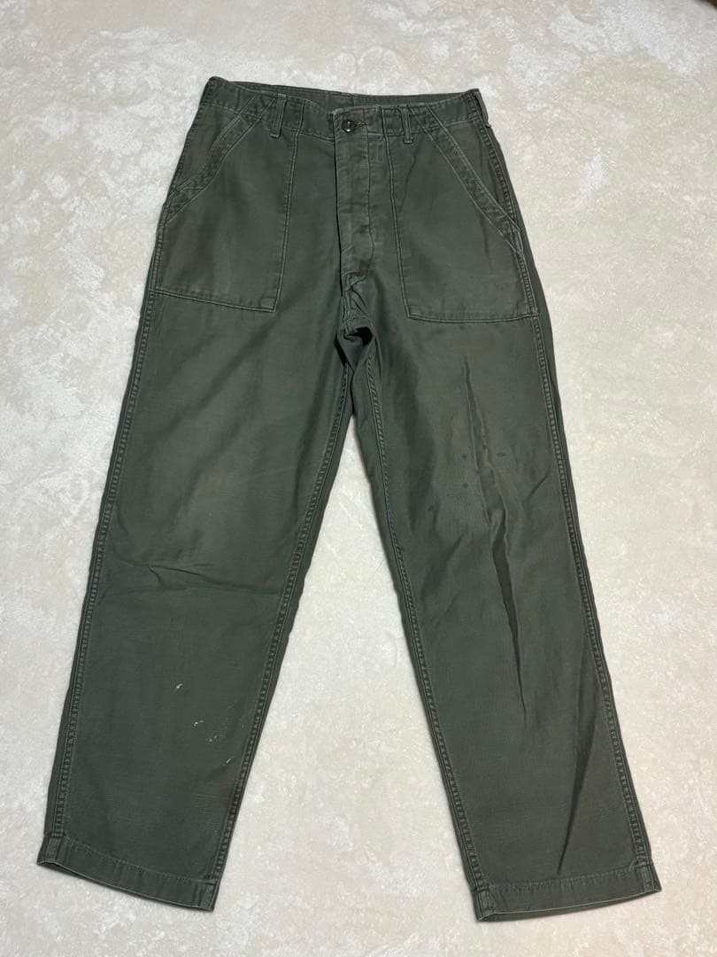60s US ARMY ベイカーパンツ OG107 コットンサテン
