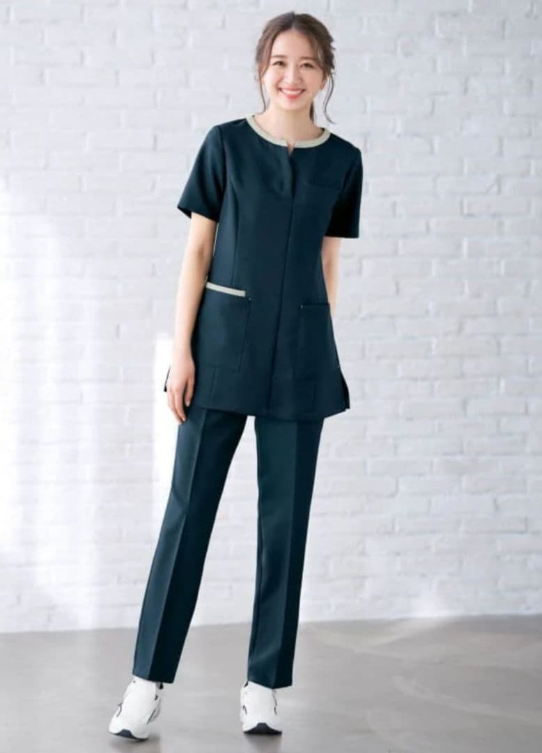 【新品あり】NATURAL BEAUTY ナース服 上下 Lサイズ 3点セット