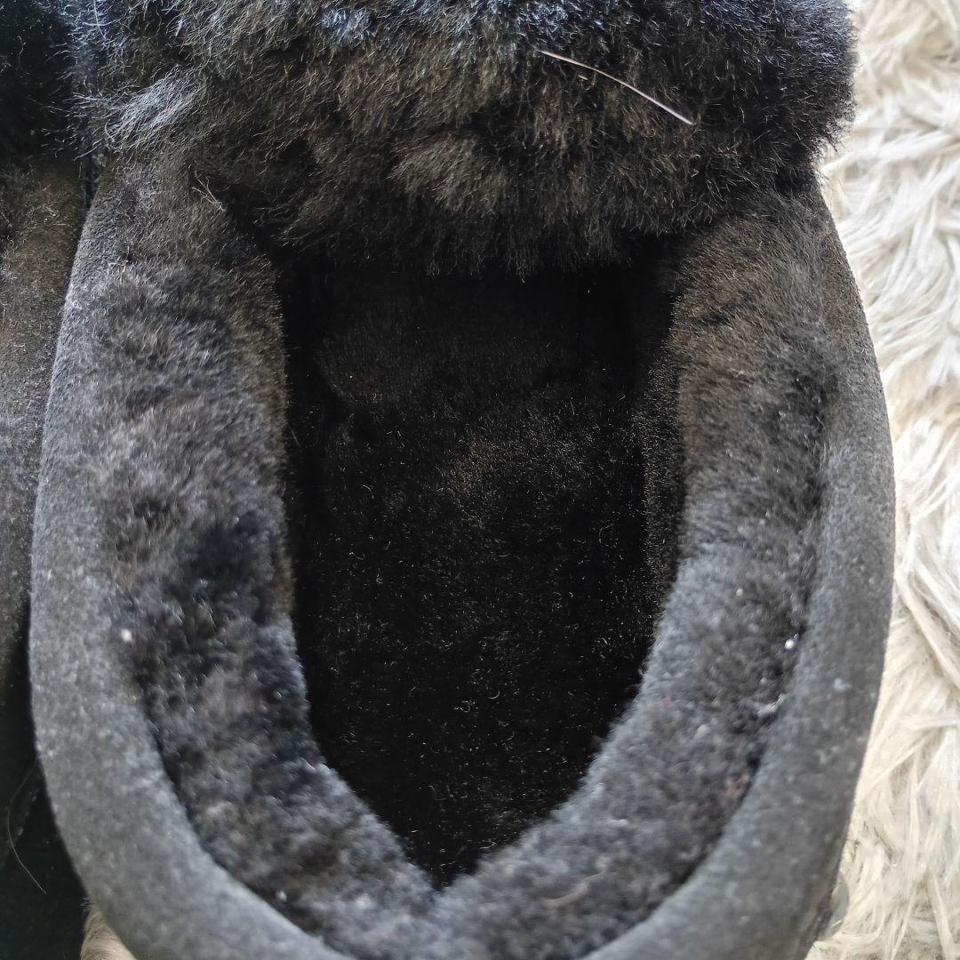 未使用品 EMU Australia エミュ ムートン モカシン 黒 ケアンズ