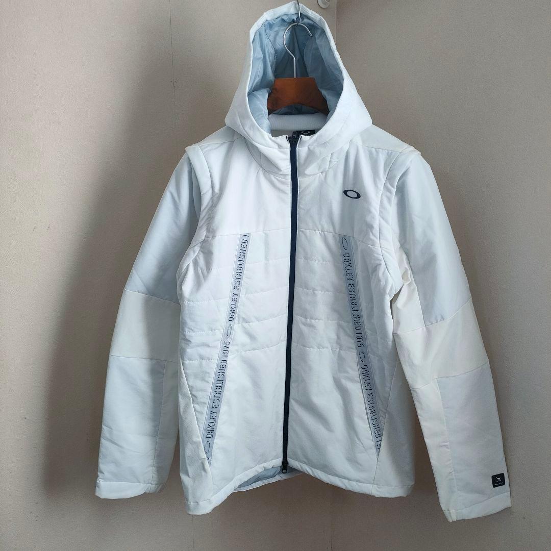 OAKLEY ゴルフ 中綿ジャケット ベスト 2way ホワイト