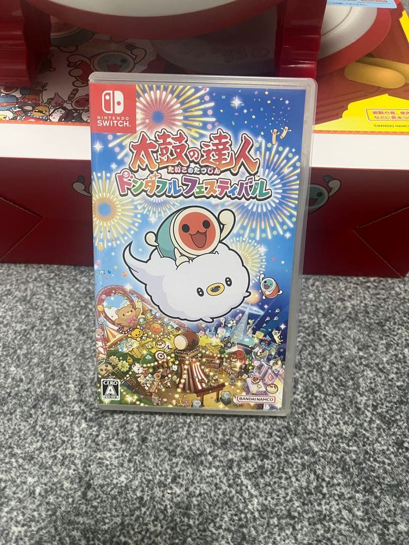 太鼓の達人 ドンダフルフェスティバル、太鼓とバチ セット