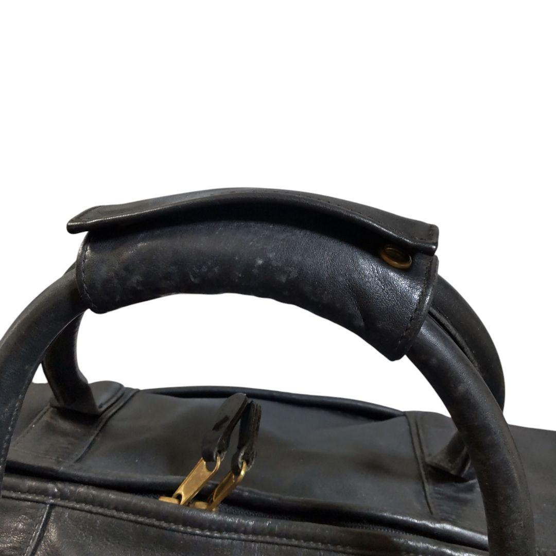 オールドコーチ ボストンバッグ オールレザー COACH ブラック