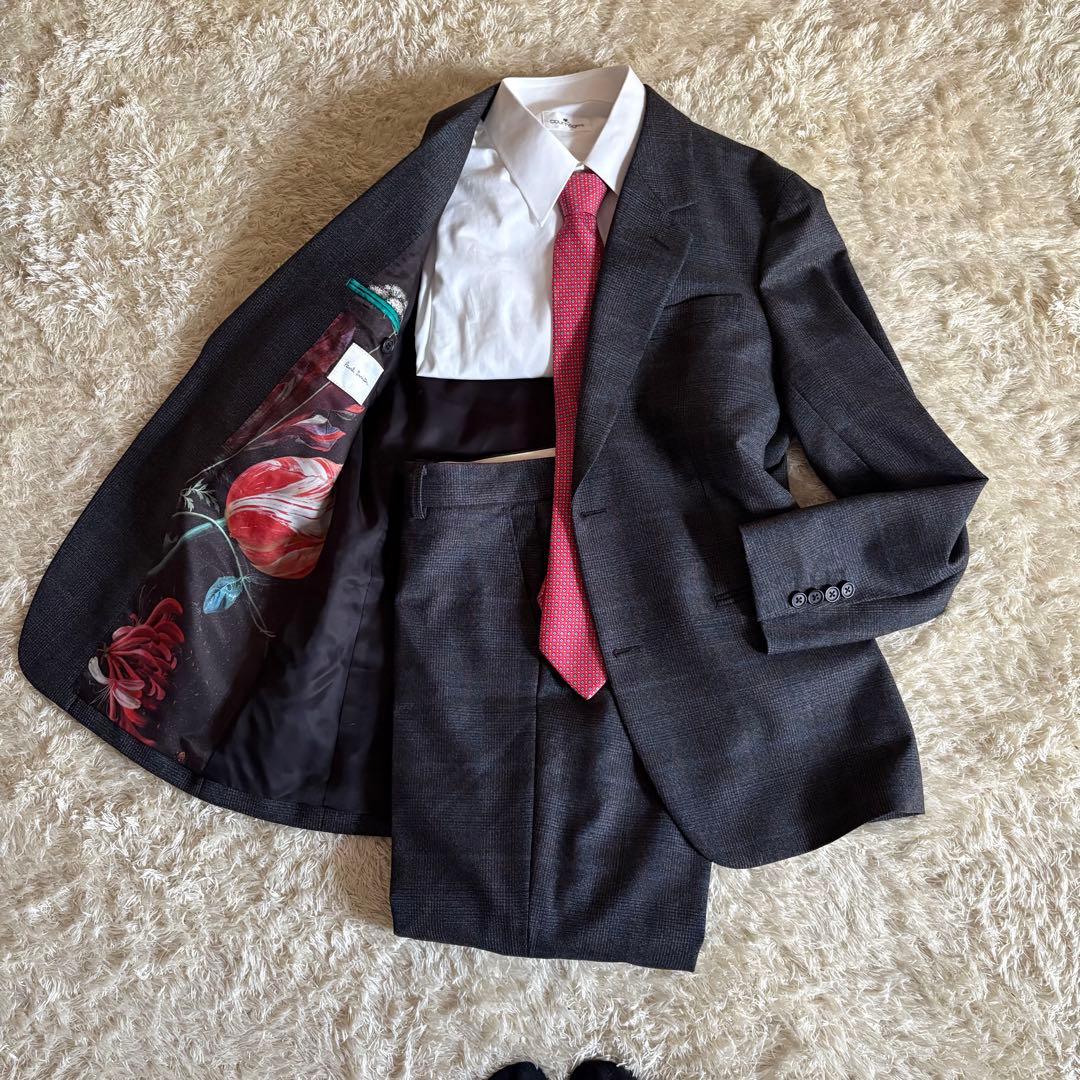 【美品】Paul Smith ポールスミス総柄 セットアップ カノニコ生地