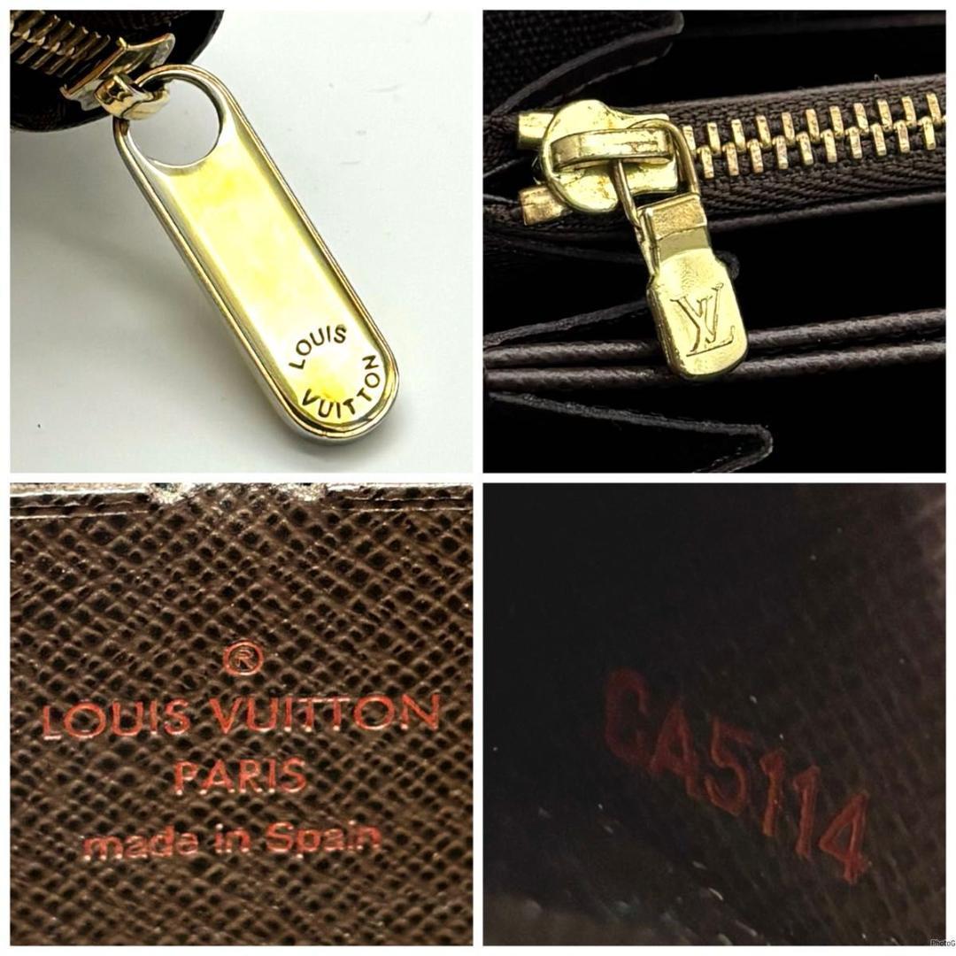 【超美品】ルイヴィトン ジッピーウォレット ダミエ ラウンドファスナー 長財布