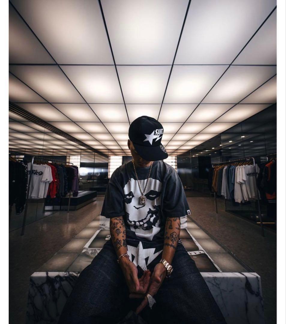 A*K様 セントマイケル　BAPE_MESH CAP BLACK