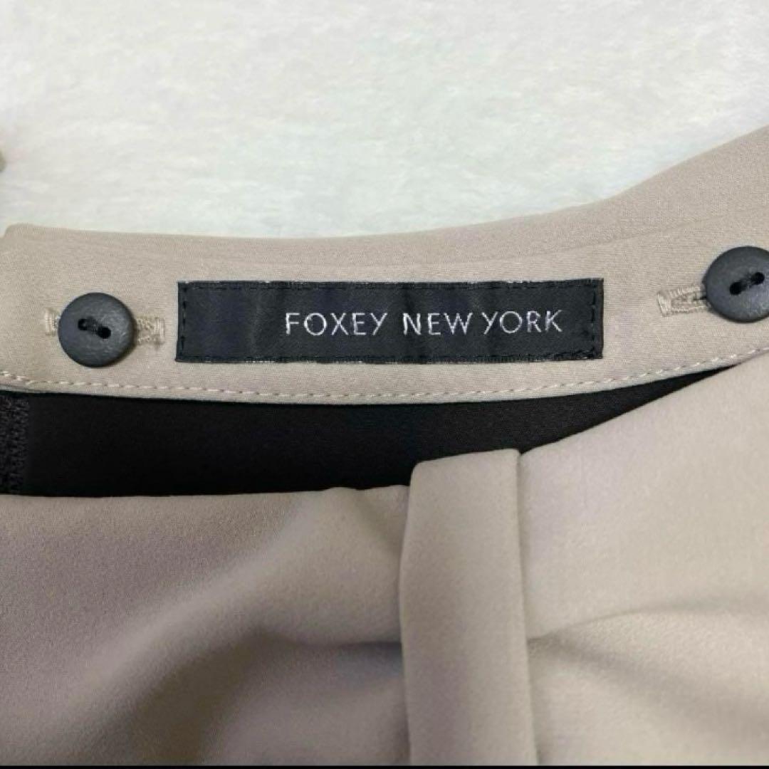 FOXEYNEWYORK ワンピース　襟　フォーマル　オケージョンワンピース　L