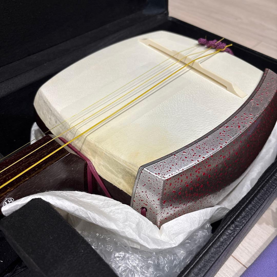 和楽器津軽三味線太棹　ケース付き（セット）