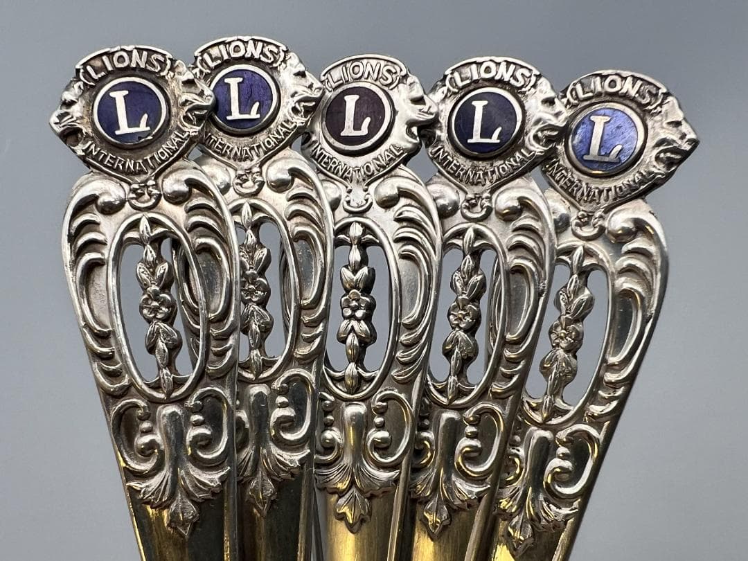 SILVER 950　刻印　スプーン　５点セット　重量約90g　銀食器 銀細工