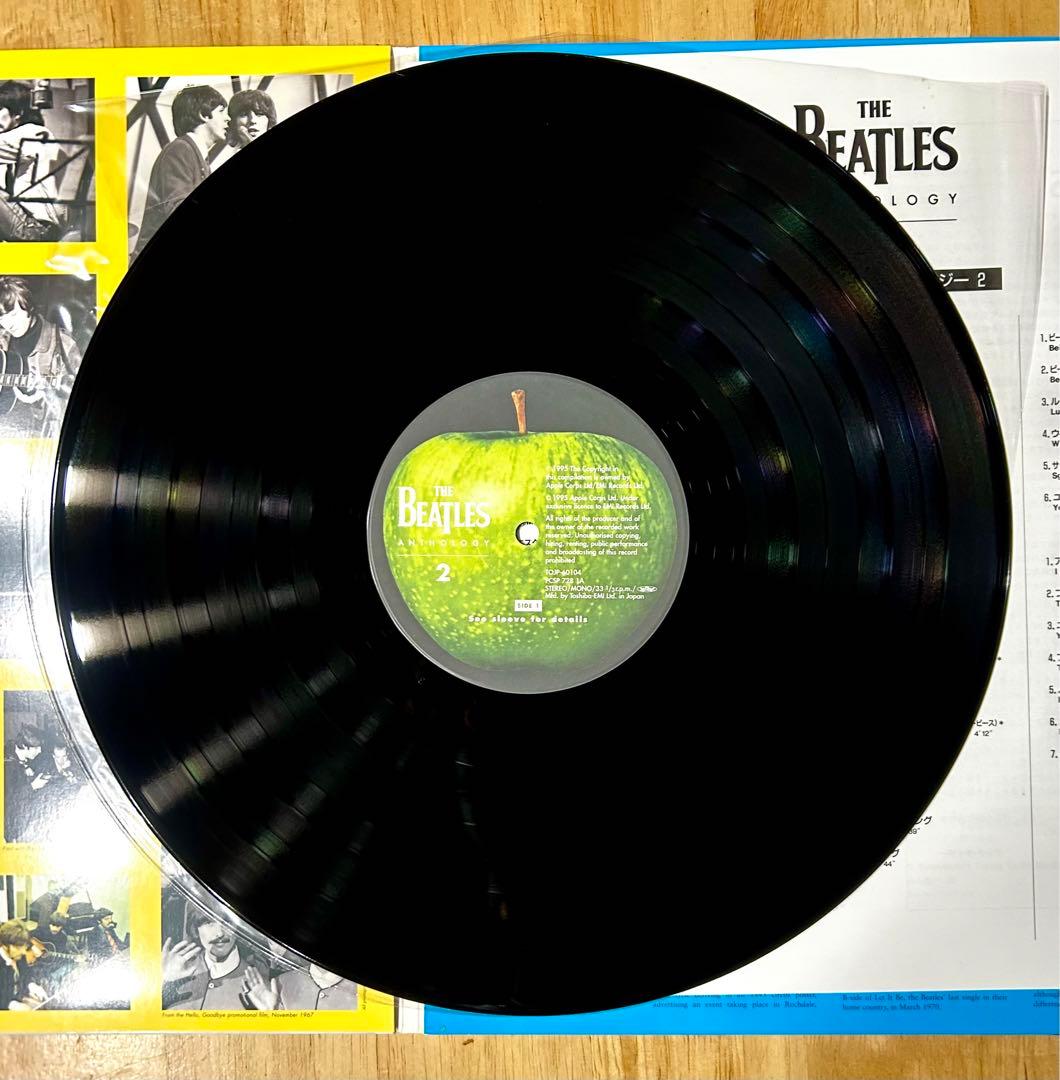 【美品】ビートルズ　- アンソロジー　2 帯付き　LPレコード3枚組