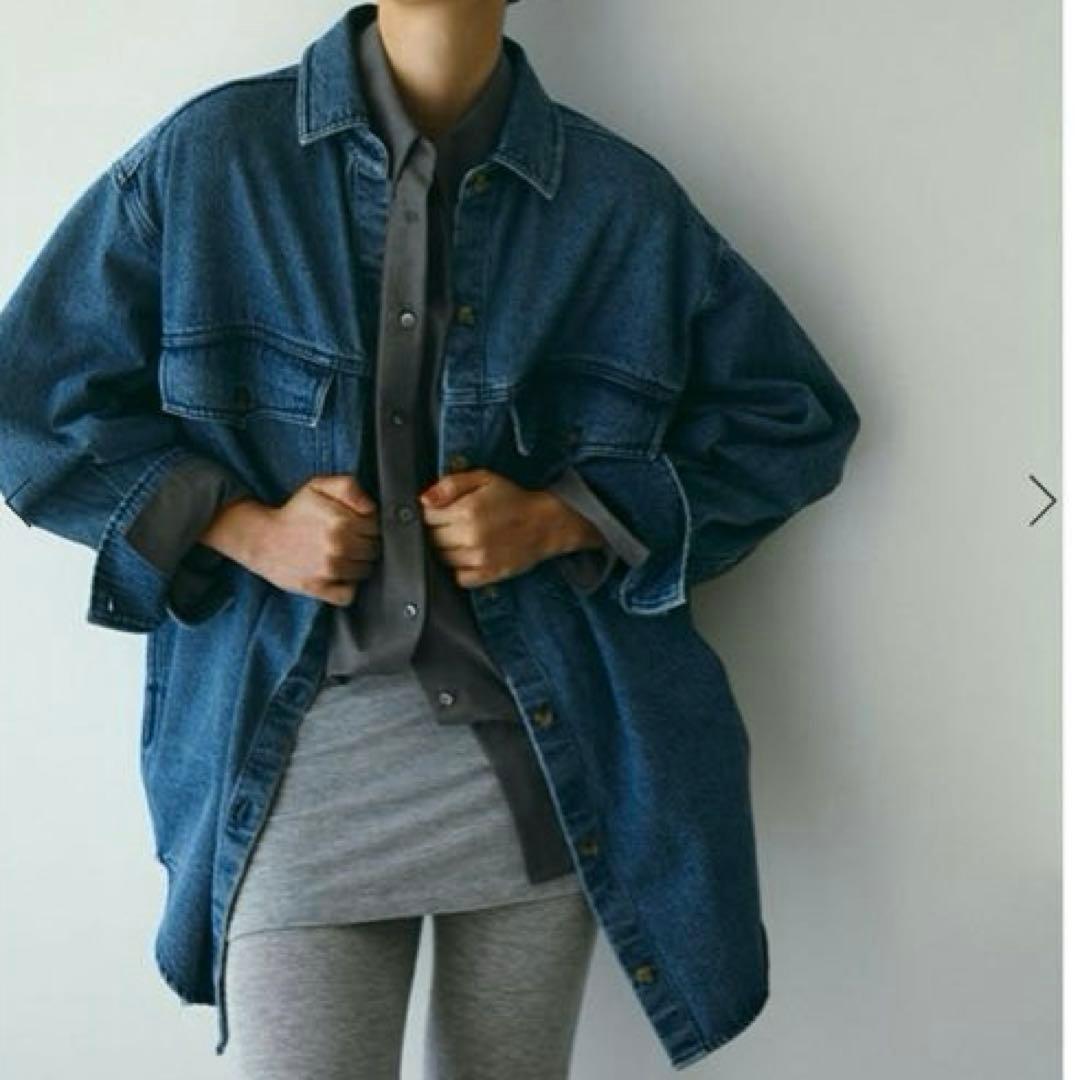 新品未開封タグ付EDWIN×ETRE TOKYOデニムシャツジャケットBLUE