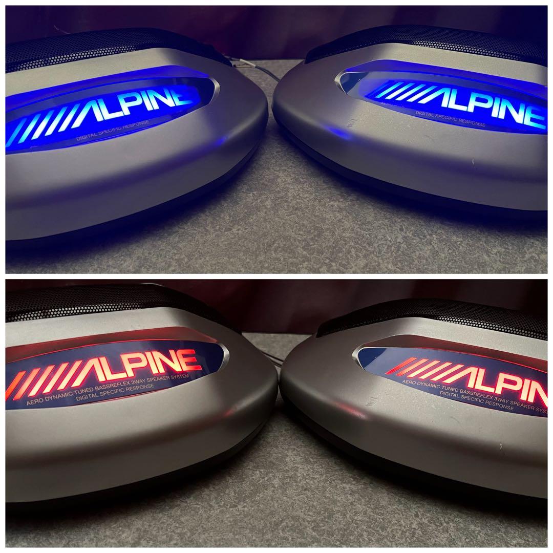 アルパイン イルミネーション 置き型スピーカー ,,旧車 TS-X