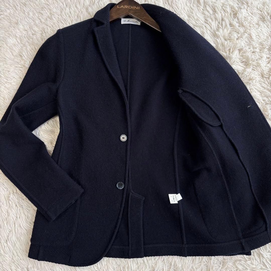 (美品) マリネッラ ニット テーラードジャケット ウール イタリア製 アンコン