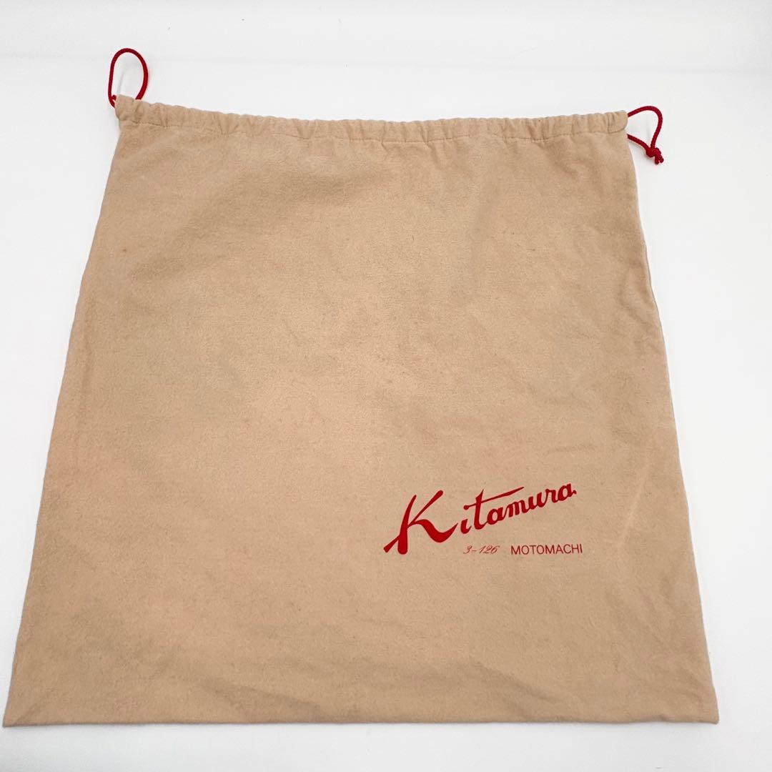 【美品】キタムラ ビジネスバッグ トートバッグ A4収納可 ネイビー 保存袋付