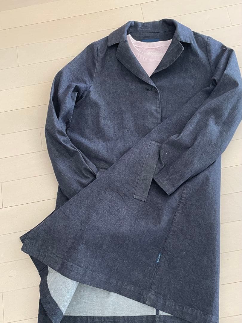 マドモアゼルノンノン　デニムフード付きコート