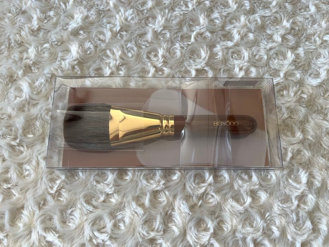 ウエダ美粧堂　パーフェクトフィットブラシ　パウダーブラシ（扇型）B-F-05