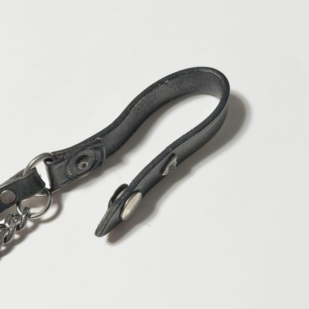 ★限定出品★ HTC ウォレット チェーン レザー コード ブラック 黒 喜平